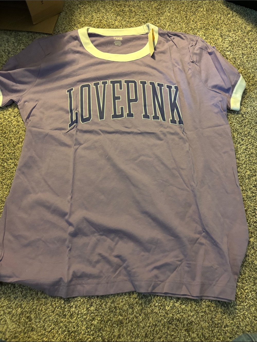 LOVE PINK Lavender Ringer Tee
